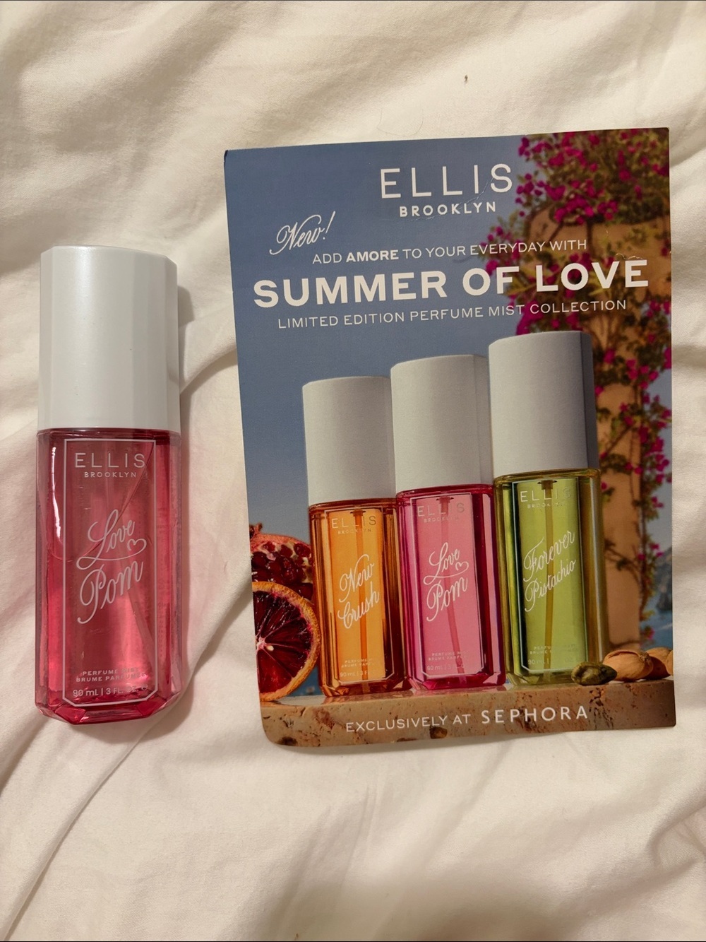 Ellis Brooklyn Love Pom Perfume Mist - Pink